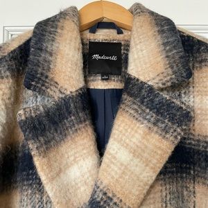 Madewell Courton Coat in Plaid